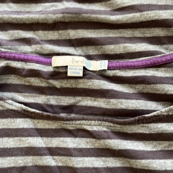 Great Condition Boden Purple and Gray Stripe Jersey Short Dress, size 6P - Picture 4 of 4
